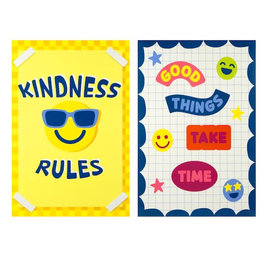 Class Rules! 12" x 18" Kindness Rules Poster Set by B2C™